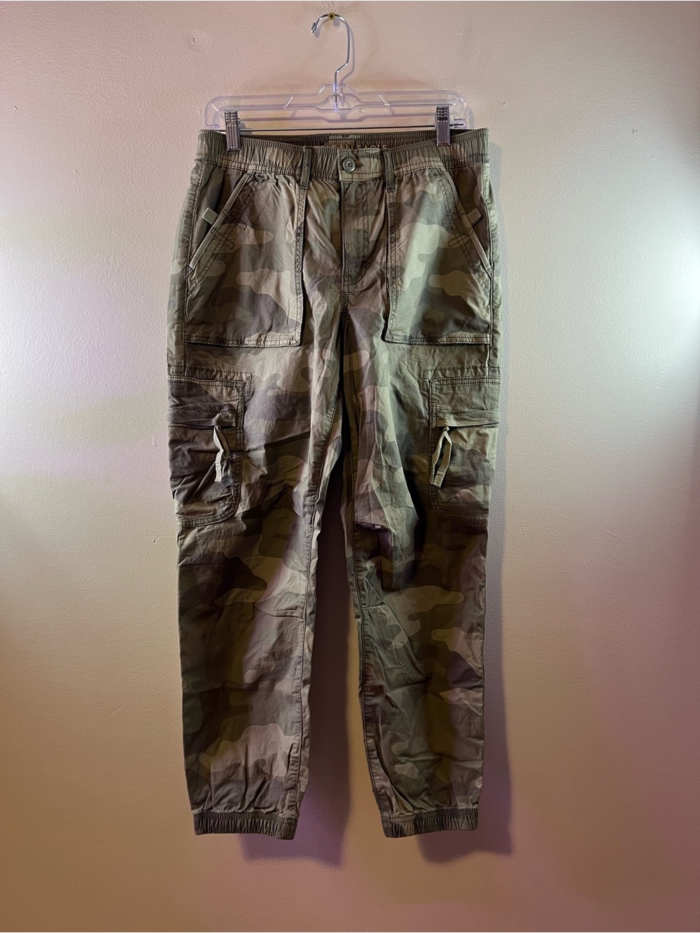 American Eagle Outfitters Women’s Camo Cargo Jogger Pants - Green